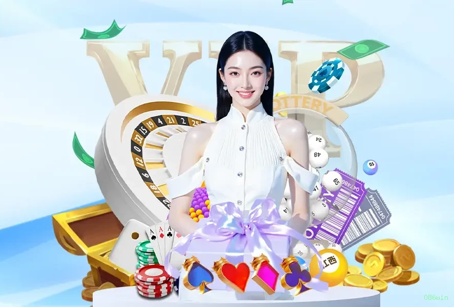 Imagem promocional do cassino online da 086win mostrando jogos ao vivo